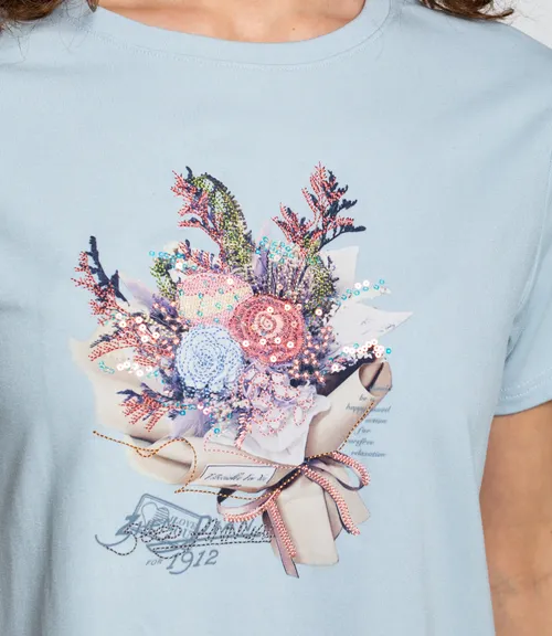 Футболка #КТ511 (5), голубой