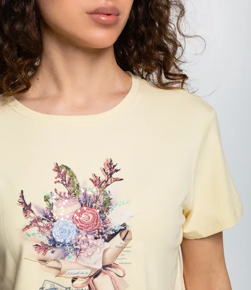 Футболка #КТ511 (5), светло-жёлтый