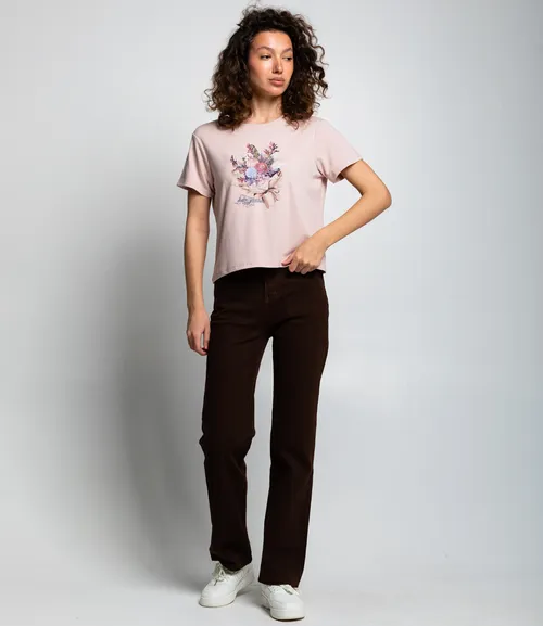 Футболка #КТ511 (5), пудровый