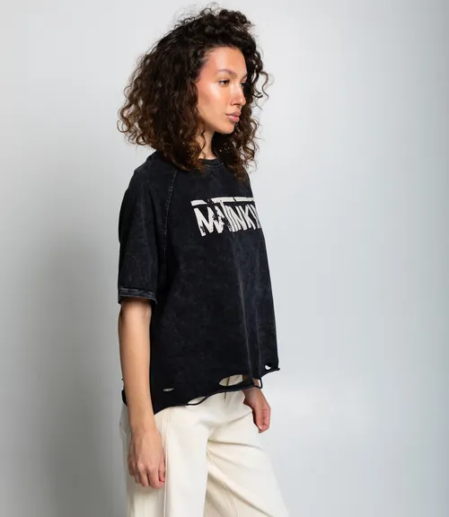 Футболка #КТ01537, чёрный