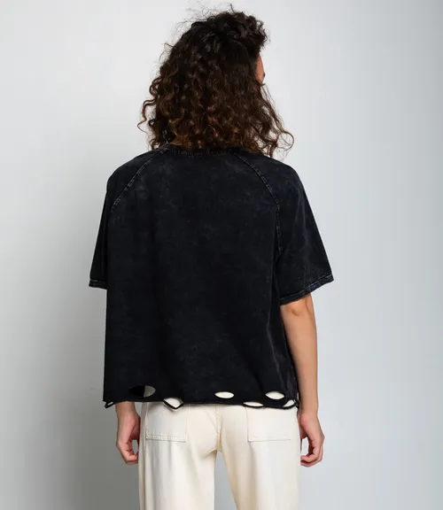 Футболка #КТ01537, чёрный