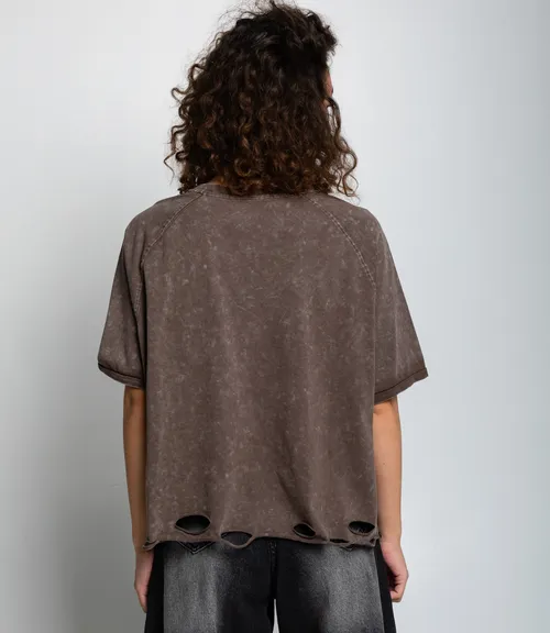 Футболка #КТ01537, коричневый