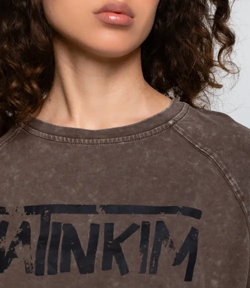 Футболка #КТ01537, коричневый