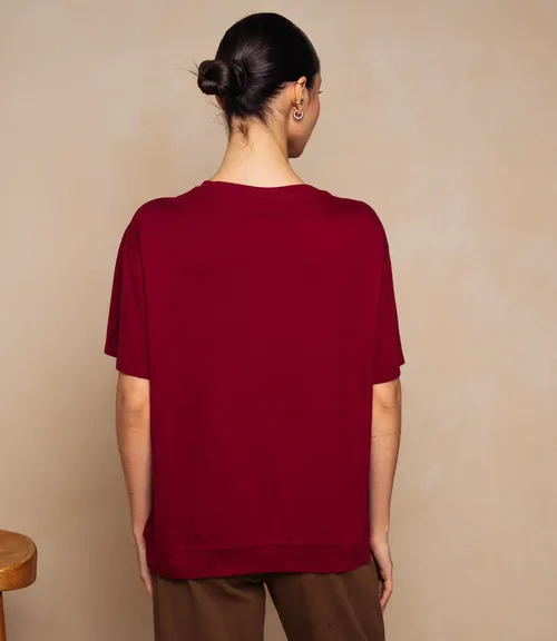 Футболка #КТ1062 (2), бордовый