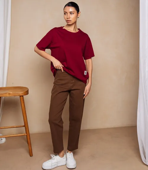 Футболка #КТ1062 (2), бордовый