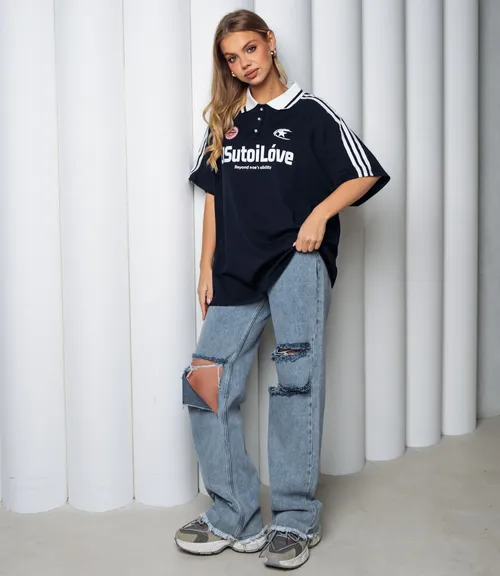 Футболка #КТ1716, тёмно-синий