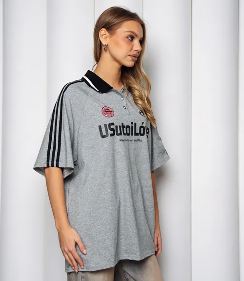 Футболка #КТ1716, серый меланж