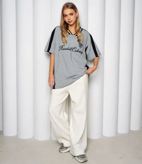 Футболка #КТ1715, серый меланж