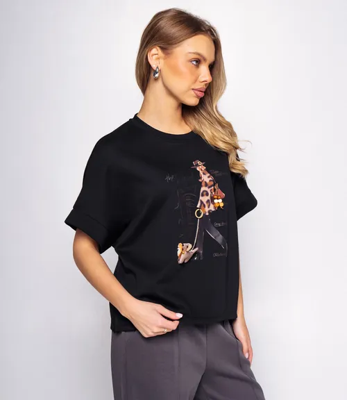 Футболка #КТ1907 (1), чёрный