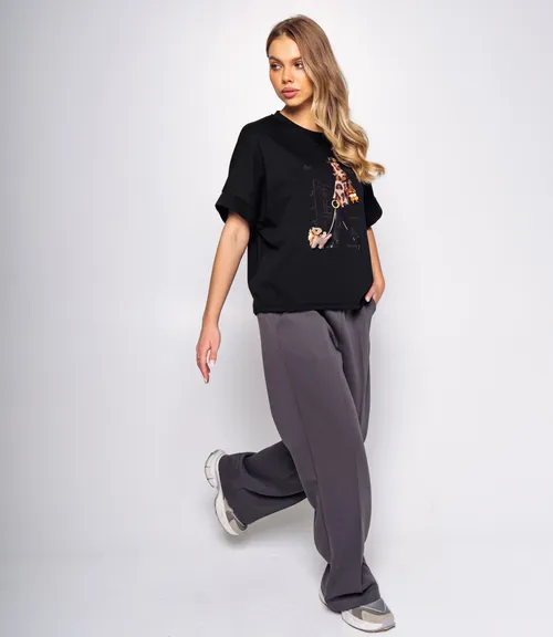 Футболка #КТ1907 (1), чёрный