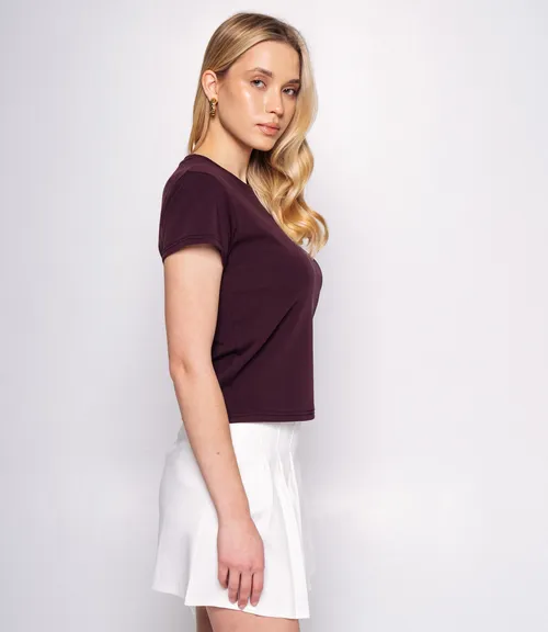 Футболка #КТ250365, сливовый