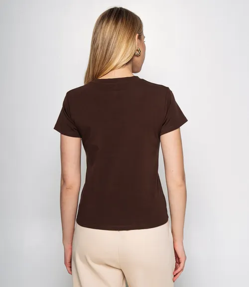 Футболка #КТ250365, тёмный хаки