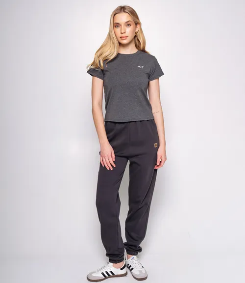 Футболка #КТ250365, тёмно-серый меланж