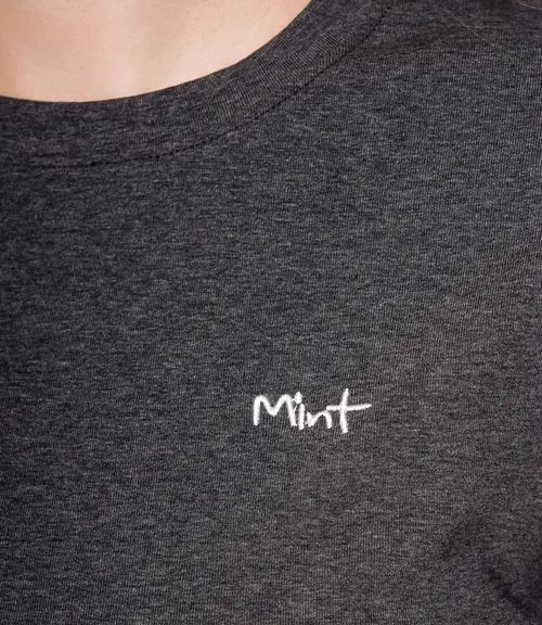 Футболка #КТ250365, тёмно-серый меланж