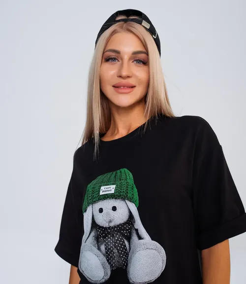 Футболка #БШ0001421, чёрный