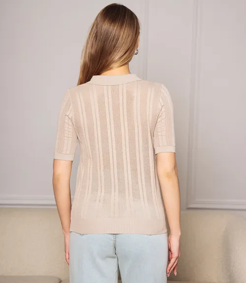 Футболка #КТ8209, бежевый