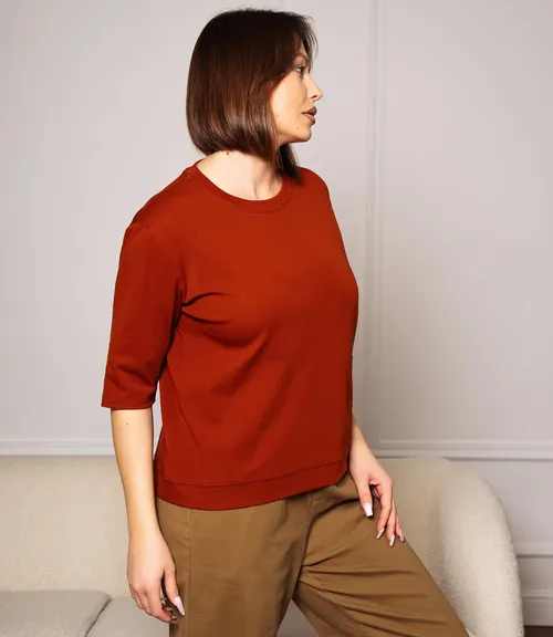 Футболка #КТ0467-55, терракотовый