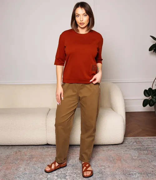 Футболка #КТ0467-55, терракотовый