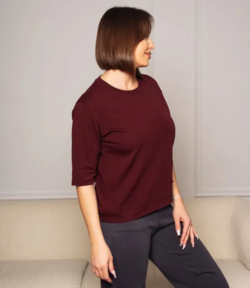 Футболка #КТ0467-55, бордовый