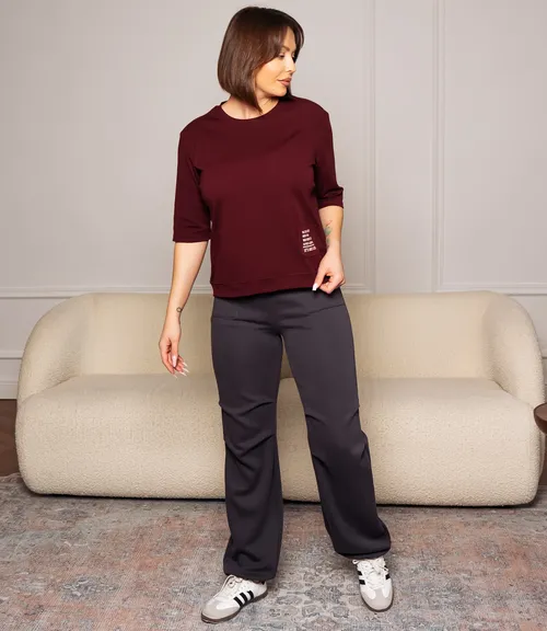 Футболка #КТ0467-55, бордовый