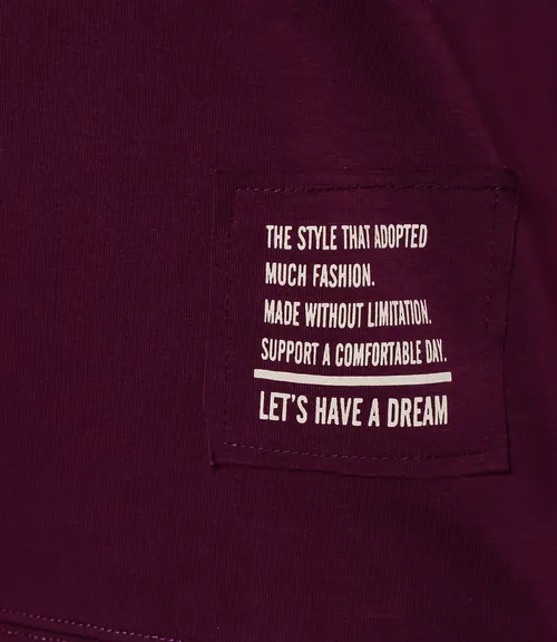 Футболка #КТ0467-55, фиолетовый