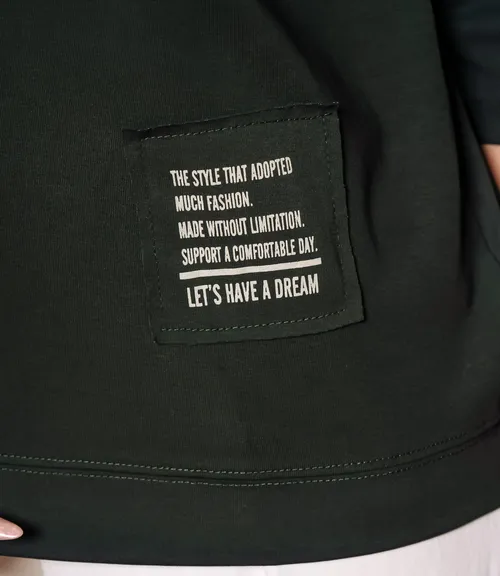 Футболка #КТ0467-55, изумрудный