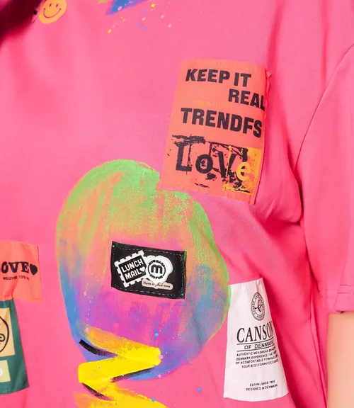 Футболка #КТ8290, фуксия