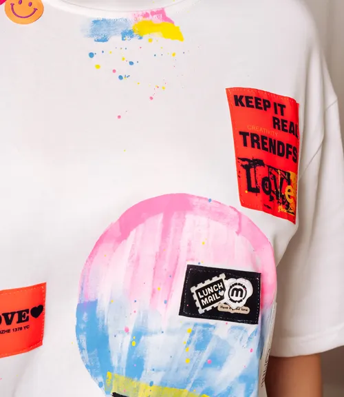 Футболка #КТ8290, белый