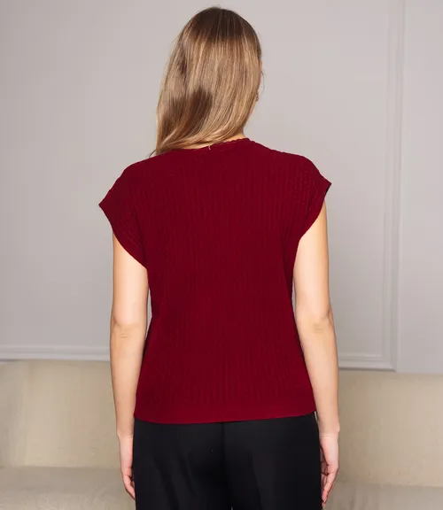 Футболка #КТ6021 (3), бордовый