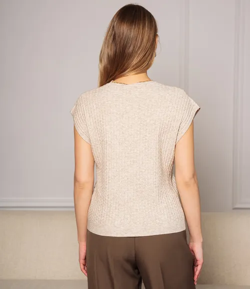 Футболка #КТ6021 (3), бежевый