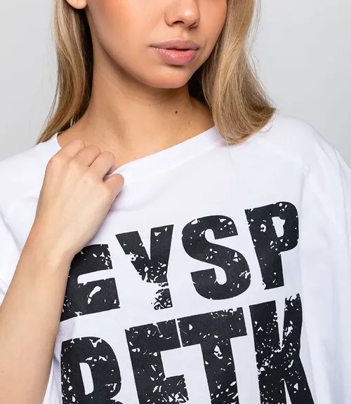 Футболка #КТ1582, белый
