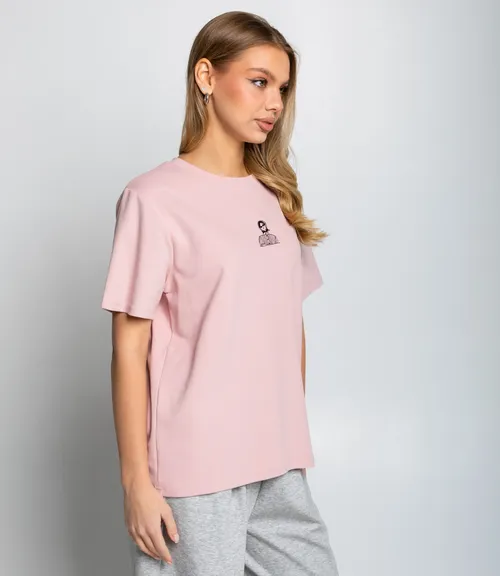 Футболка #КТ6120, пудровый