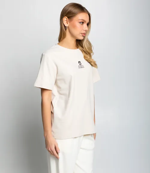 Футболка #КТ6120, светло-бежевый