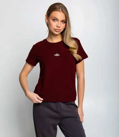 Футболка #КТ623 (5), бордовый