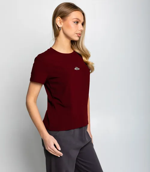 Футболка #КТ623 (5), бордовый