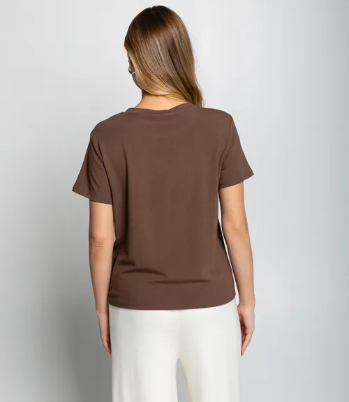 Футболка #КТ623 (5), коричневый