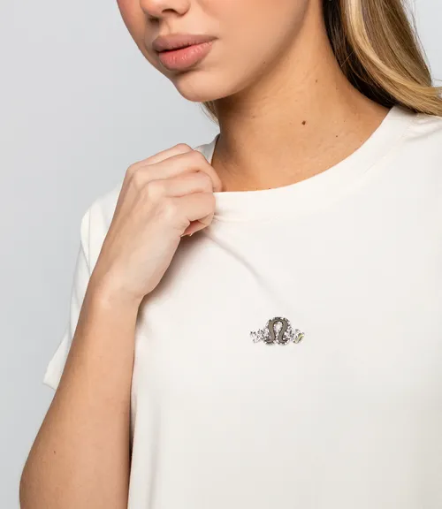 Футболка #КТ623 (5), кремовый