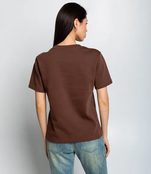 Футболка #КТ30811, шоколадный