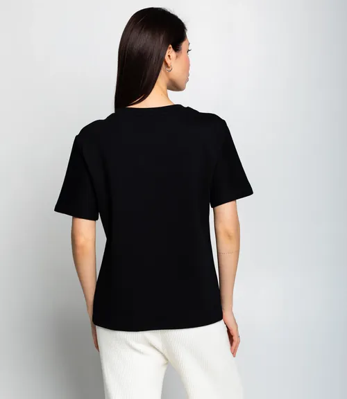 Футболка #КТ30811, чёрный