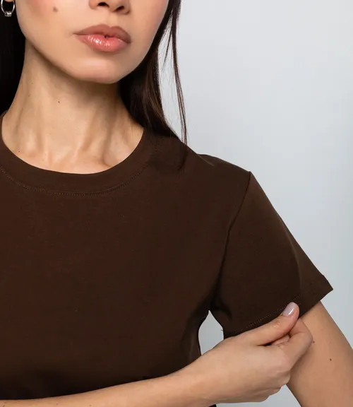 Футболка #КТ250361, тёмный хаки