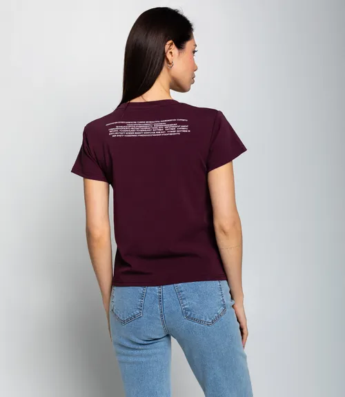 Футболка #КТ250361, сливовый