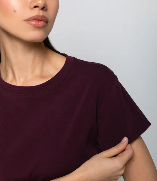 Футболка #КТ250361, сливовый