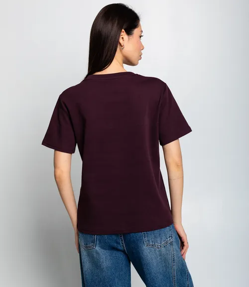 Футболка #КТ30813, сливовый