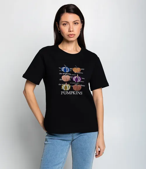 Футболка #КТ30813, чёрный