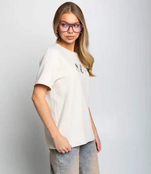 Футболка #КТ6117, светло-бежевый