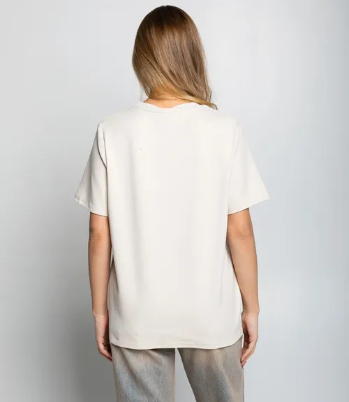 Футболка #КТ6117, светло-бежевый