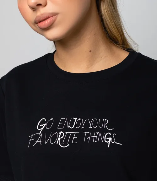 Футболка #КТ6117, чёрный