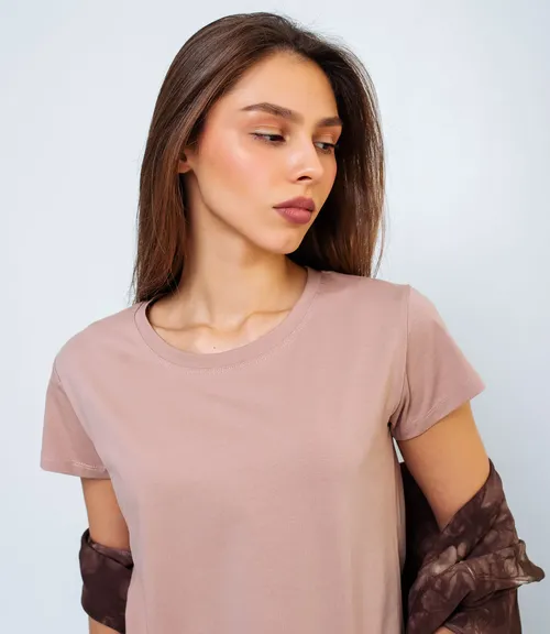 Футболка #КТ904 (1), коричневый