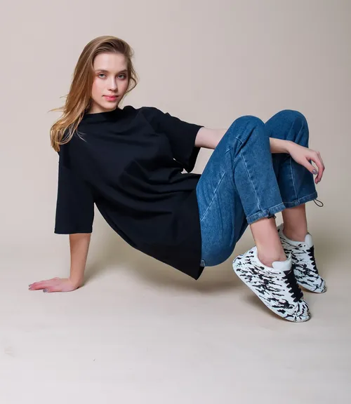 Футболка #КТ8100 (1), чёрный - фото 1