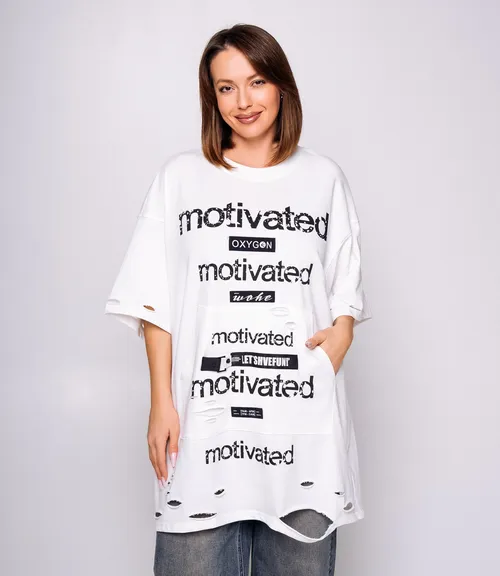 Футболка #КТ9036, белый